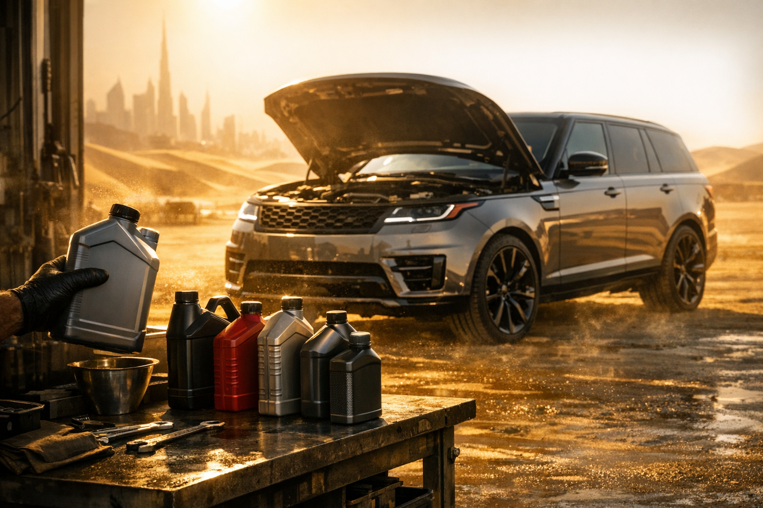 Range Rover Fluids Guide UAE: Engine Oil, ATF, Diff & Transfer Case Specs for Dubai’s Extreme Heat